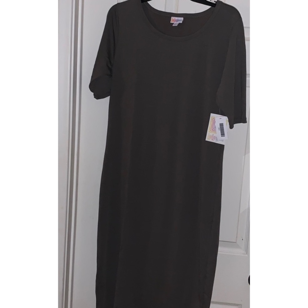 New luLaRoe gray Julia dress